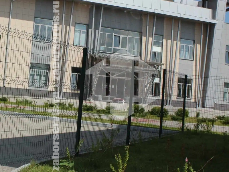 3D заборы для школы 100 метров высота 2,0м
