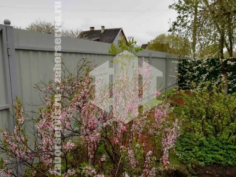 Забор из профнастила с воротам 73 метра