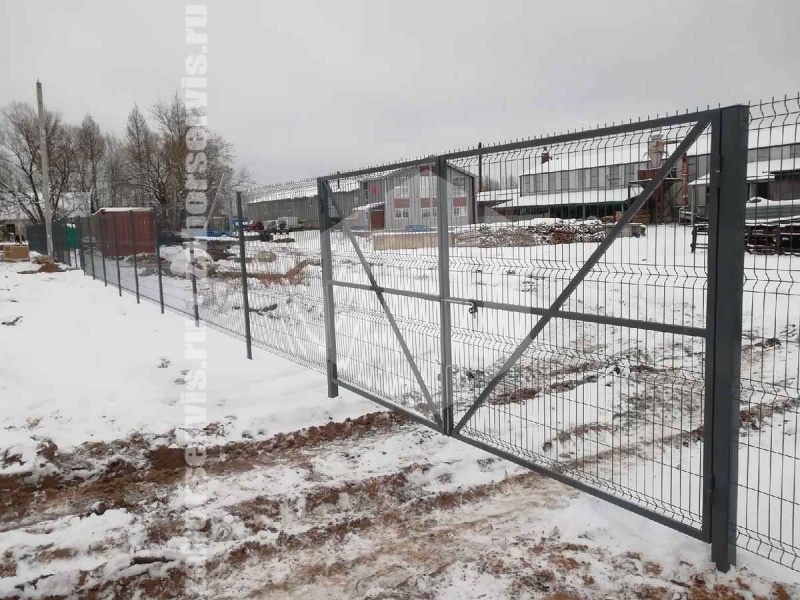 3D забор 126 метров серый 4мм