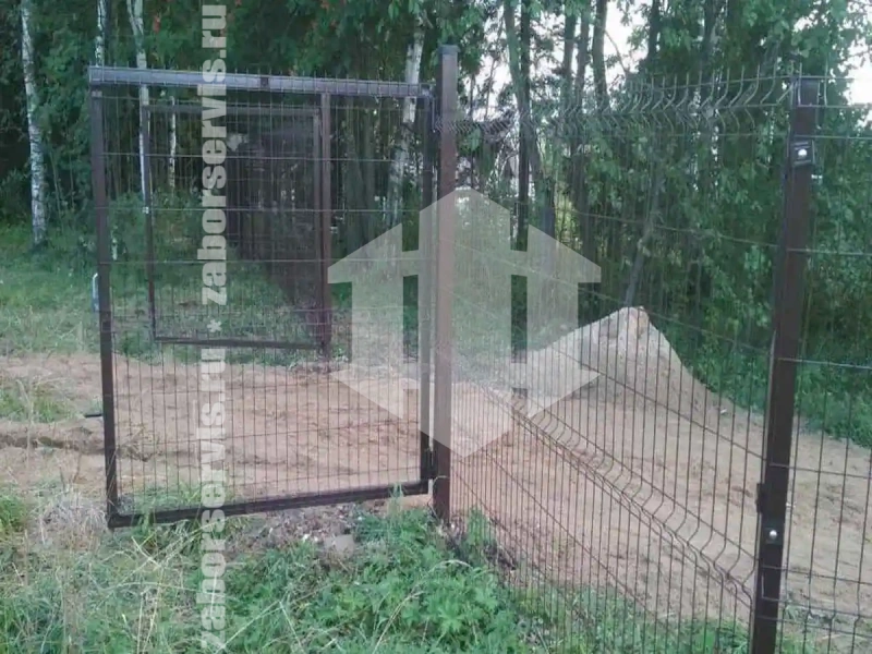 3D забор 86 метров коричневый 5мм