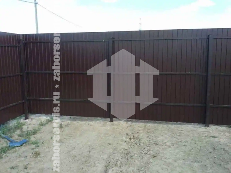 Забор из профнастила 39 метров